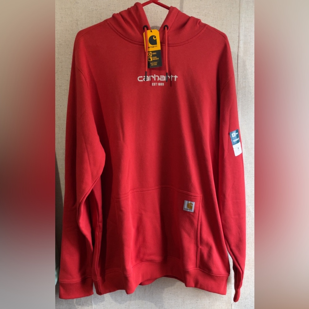 Carhartt Men's Bold Red Crewneck Sweater
